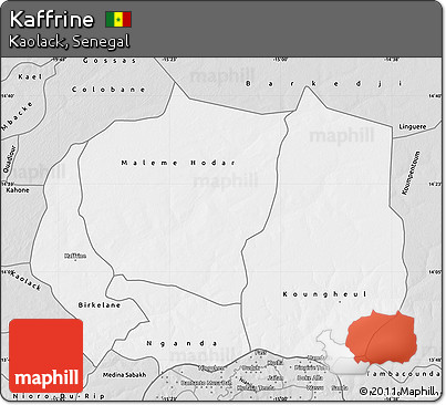 Silver Style Map of Kaffrine