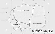 Silver Style Map of Kaffrine, single color outside