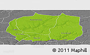 Physical Panoramic Map of Kaffrine, desaturated