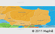 Political Shades Panoramic Map of Kaffrine