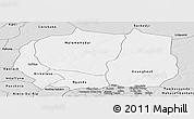 Silver Style Panoramic Map of Kaffrine