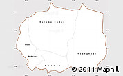 Classic Style Simple Map of Kaffrine, cropped outside