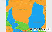 Political Simple Map of Kaffrine