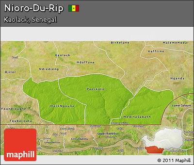 Physical 3D Map of Nioro-Du-Rip, satellite outside