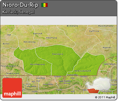 Physical 3D Map of Nioro-Du-Rip, satellite outside