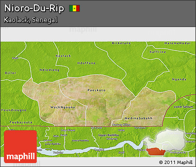 Satellite 3D Map of Nioro-Du-Rip, physical outside