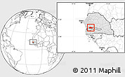 Blank Location Map of Nioro-Du-Rip, highlighted country