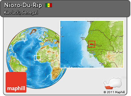 Physical Location Map of Nioro-Du-Rip