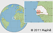 Savanna Style Location Map of Nioro-Du-Rip, highlighted country