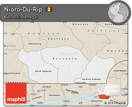 Classic Style Map of Nioro-Du-Rip