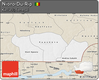 Classic Style Map of Nioro-Du-Rip