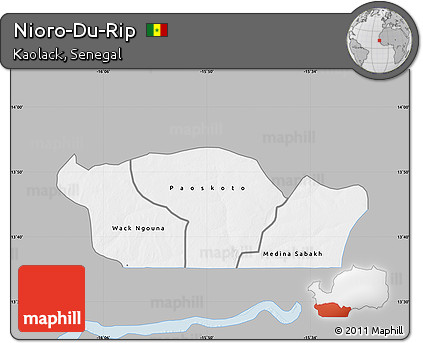 Gray Map of Nioro-Du-Rip, single color outside