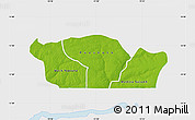 Physical Map of Nioro-Du-Rip, single color outside