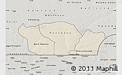 Shaded Relief Map of Nioro-Du-Rip, semi-desaturated