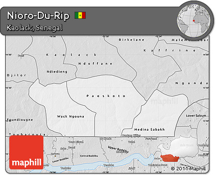 Silver Style Map of Nioro-Du-Rip