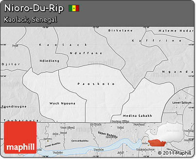 Silver Style Map of Nioro-Du-Rip