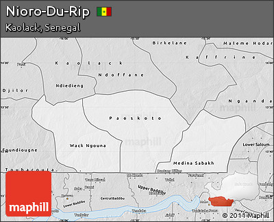 Silver Style Map of Nioro-Du-Rip
