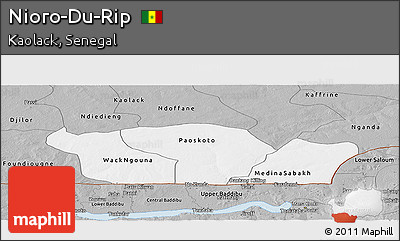Gray Panoramic Map of Nioro-Du-Rip