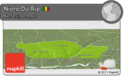 Physical Panoramic Map of Nioro-Du-Rip, semi-desaturated