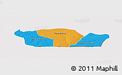 Political Panoramic Map of Nioro-Du-Rip, cropped outside