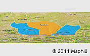Political Panoramic Map of Nioro-Du-Rip, satellite outside