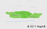 Political Shades Panoramic Map of Nioro-Du-Rip, single color outside