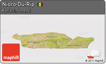 Satellite Panoramic Map of Nioro-Du-Rip, cropped outside