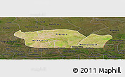 Satellite Panoramic Map of Nioro-Du-Rip, darken