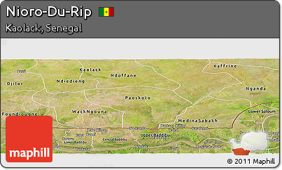 Satellite Panoramic Map of Nioro-Du-Rip