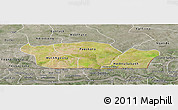 Satellite Panoramic Map of Nioro-Du-Rip, semi-desaturated