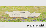 Shaded Relief Panoramic Map of Nioro-Du-Rip, satellite outside