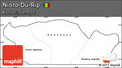 Blank Simple Map of Nioro-Du-Rip, cropped outside