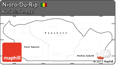 Blank Simple Map of Nioro-Du-Rip, cropped outside