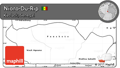Blank Simple Map of Nioro-Du-Rip
