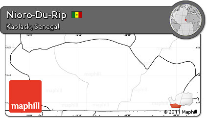 Blank Simple Map of Nioro-Du-Rip, no labels