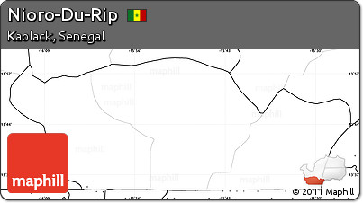 Blank Simple Map of Nioro-Du-Rip, no labels
