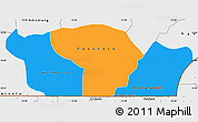 Political Simple Map of Nioro-Du-Rip, single color outside, borders and labels