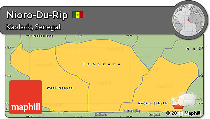 Savanna Style Simple Map of Nioro-Du-Rip