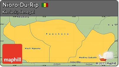 Savanna Style Simple Map of Nioro-Du-Rip