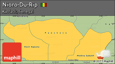 Savanna Style Simple Map of Nioro-Du-Rip