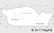 Silver Style Simple Map of Nioro-Du-Rip, cropped outside