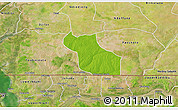 Physical 3D Map of Wack Ngouna, satellite outside