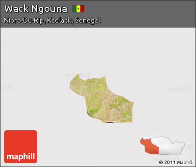 Satellite 3D Map of Wack Ngouna, cropped outside