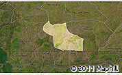 Satellite 3D Map of Wack Ngouna, darken