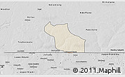 Shaded Relief 3D Map of Wack Ngouna, desaturated