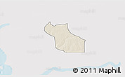 Shaded Relief 3D Map of Wack Ngouna, single color outside