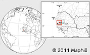 Blank Location Map of Wack Ngouna, highlighted parent region, highlighted grandparent region, within the entire country