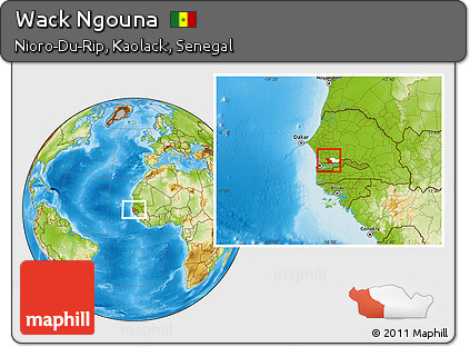 Physical Location Map of Wack Ngouna, highlighted parent region