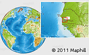 Physical Location Map of Wack Ngouna, highlighted parent region, highlighted grandparent region