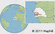 Savanna Style Location Map of Wack Ngouna, highlighted country, highlighted parent region, within the entire country